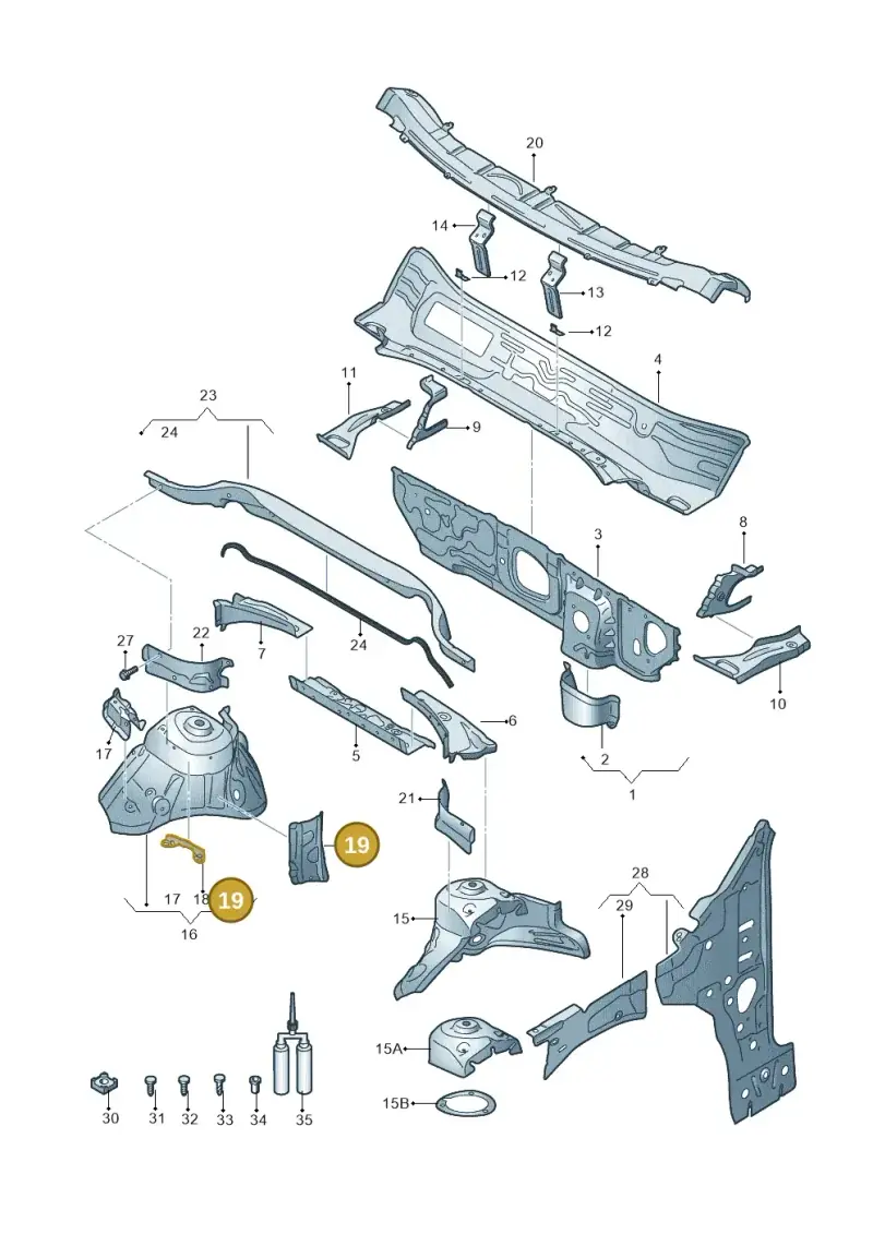5Q0805078C — SEAT Ateca Style (2016-) diagram 893805500, position 19