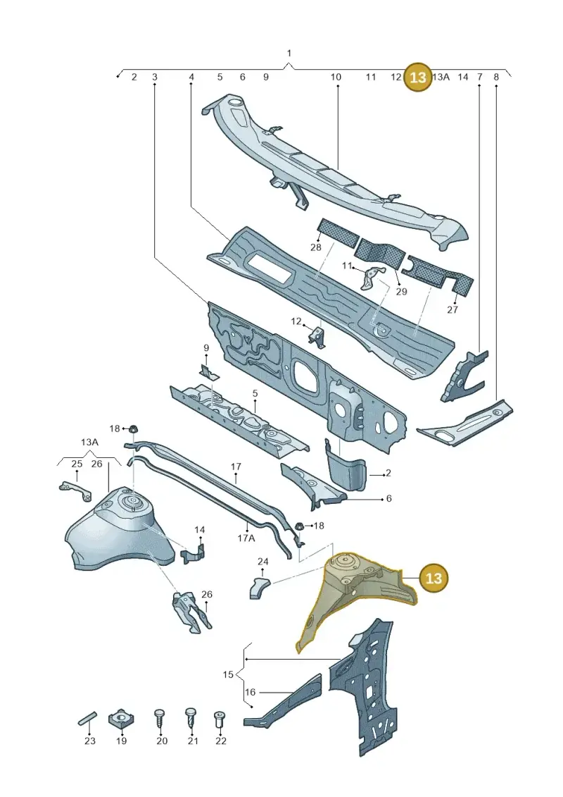 5Q0805115 — SEAT Leon ST Stylance (2016-2020) diagram 745805500, position 13