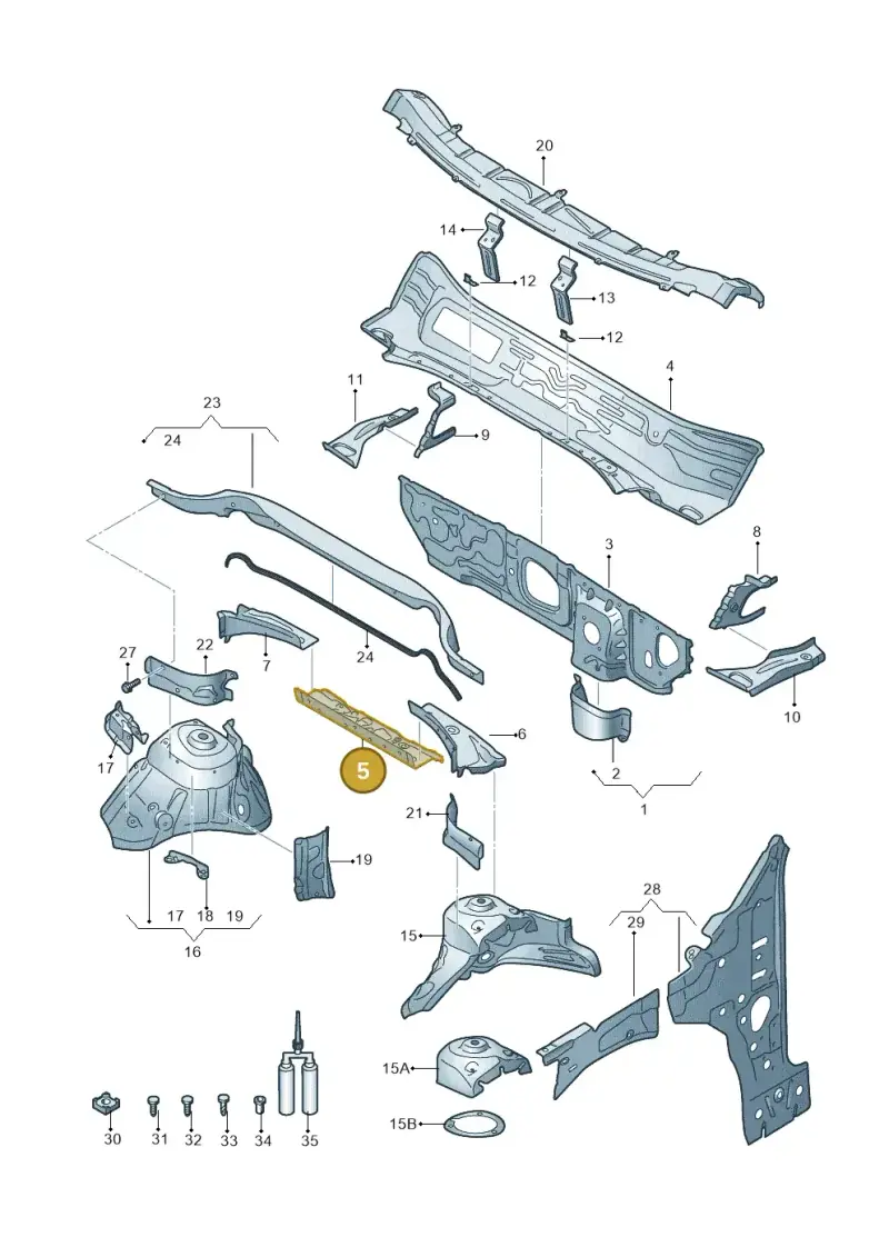 5Q0805277 — SEAT Ateca Style (2016-) diagram 893805500, position 5