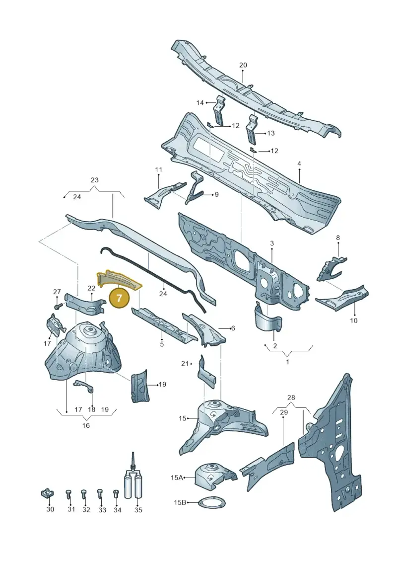 5Q0805398B — SEAT Ateca Style (2016-) diagram 893805500, position 7