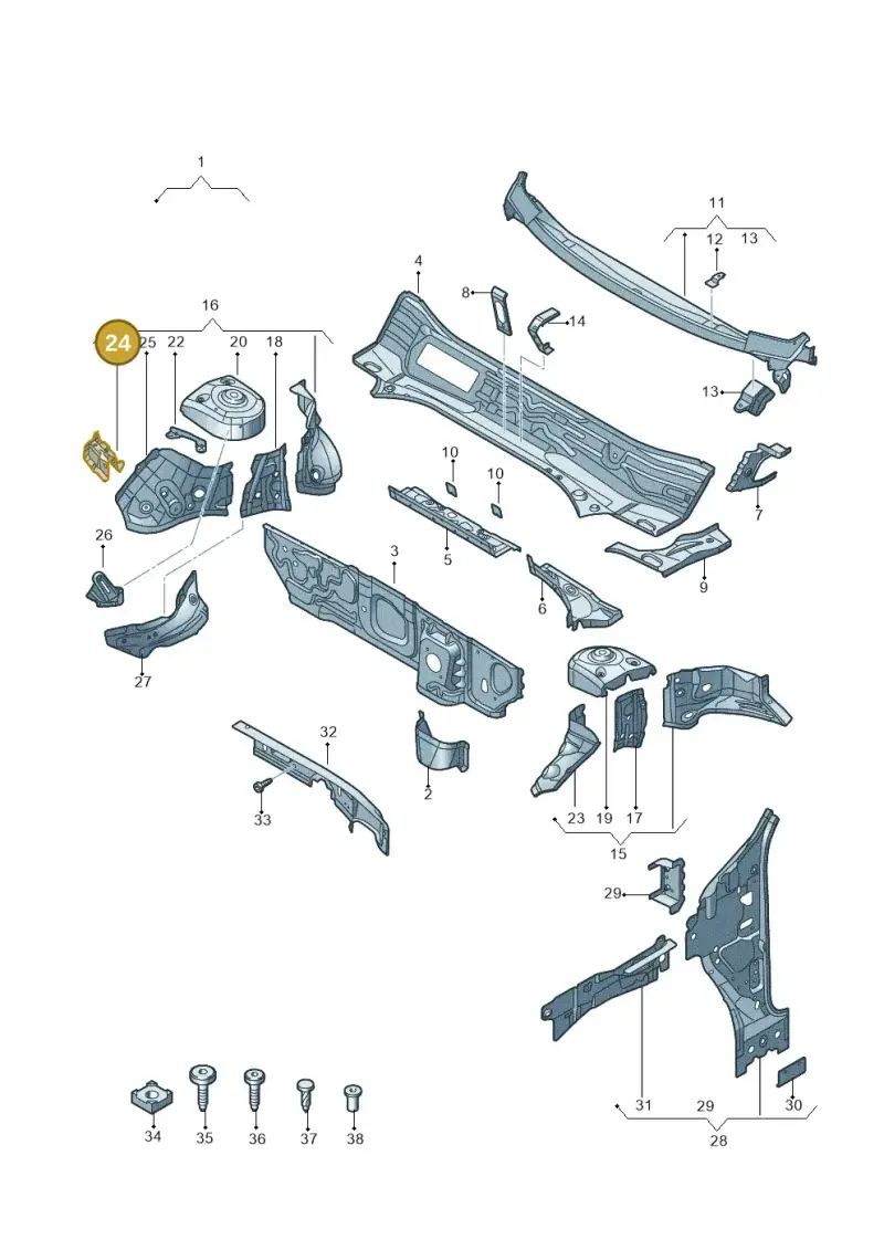 5Q0810812 — SEAT Tarraco FR (2018-2024) diagram 591805050, position 24