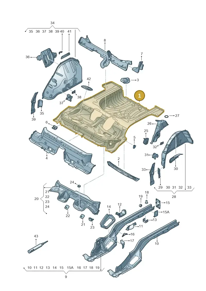 5Q0813115 — SEAT Ateca Style (2016-) diagram 893803100, position 1