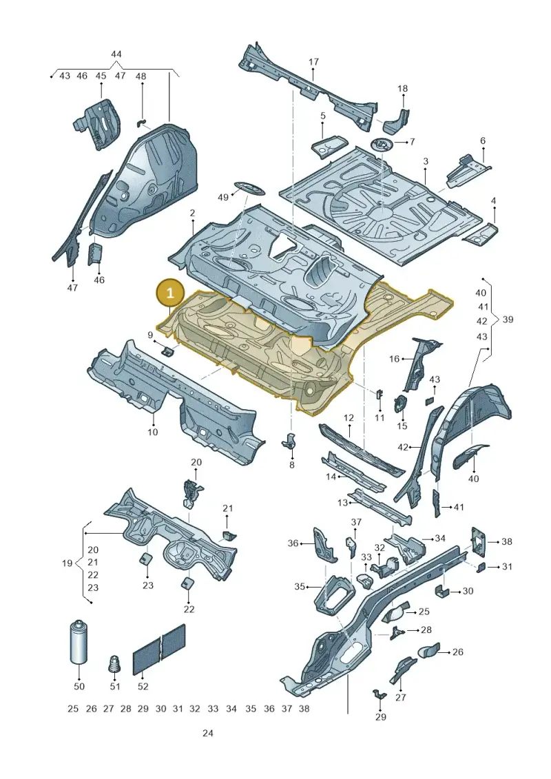 5Q0813115 — SEAT Formentor TSI CUPRA (2020-) diagram 5fn803010, position 1