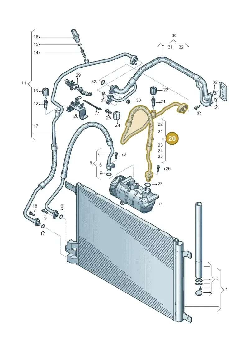 5Q0816743C — SEAT Leon style (2019-) diagram 827260400, position 20