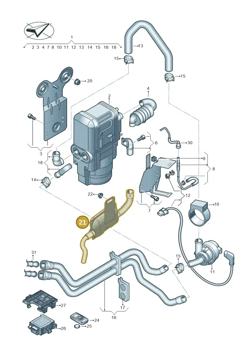 5Q0819193B — SEAT Ateca Style (2016-) diagram 597819071, position 21