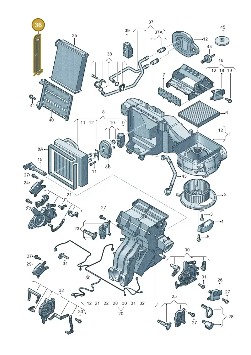 5Q0819422B — SEAT Formentor TSI CUPRA (2020-) diagram 793820200, position 36