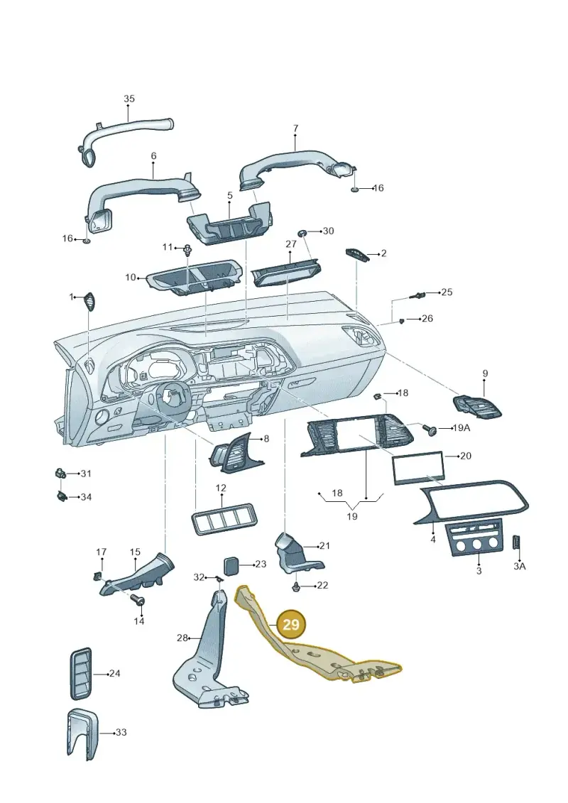 5Q0819806E — SEAT Leon ST Stylance (2016-2020) diagram 830819030, position 29