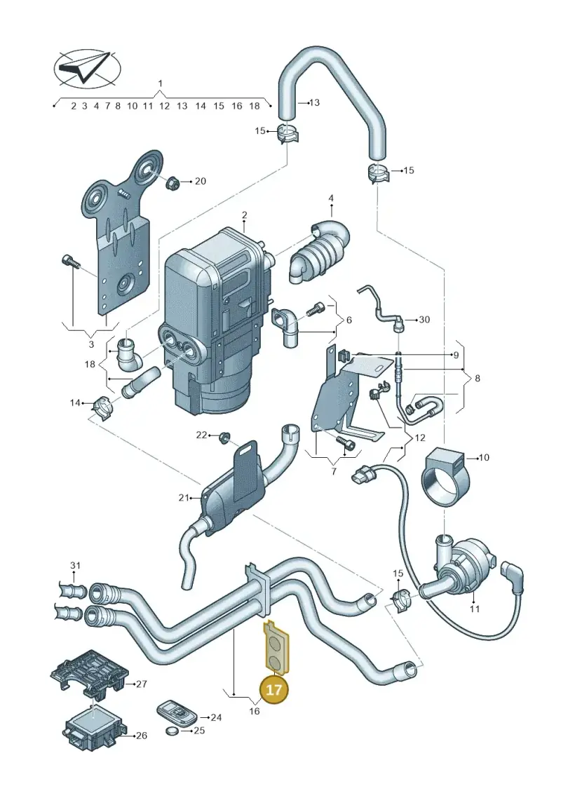 5Q0820495A — SEAT Ateca Style (2016-) diagram 597819071, position 17