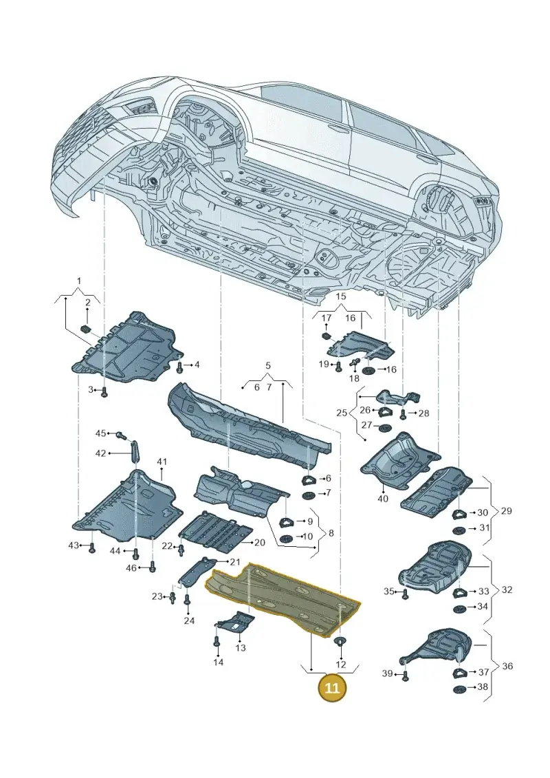 5Q0825201AE — SEAT Ateca Style (2016-) diagram 893825000, position 11