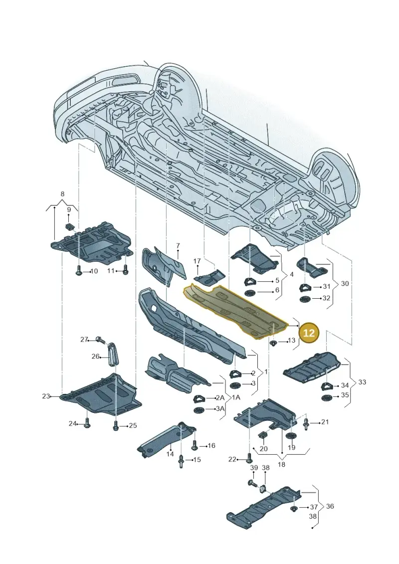 5Q0825201L — SEAT Leon ST Stylance (2016-2020) diagram 830825000, position 12