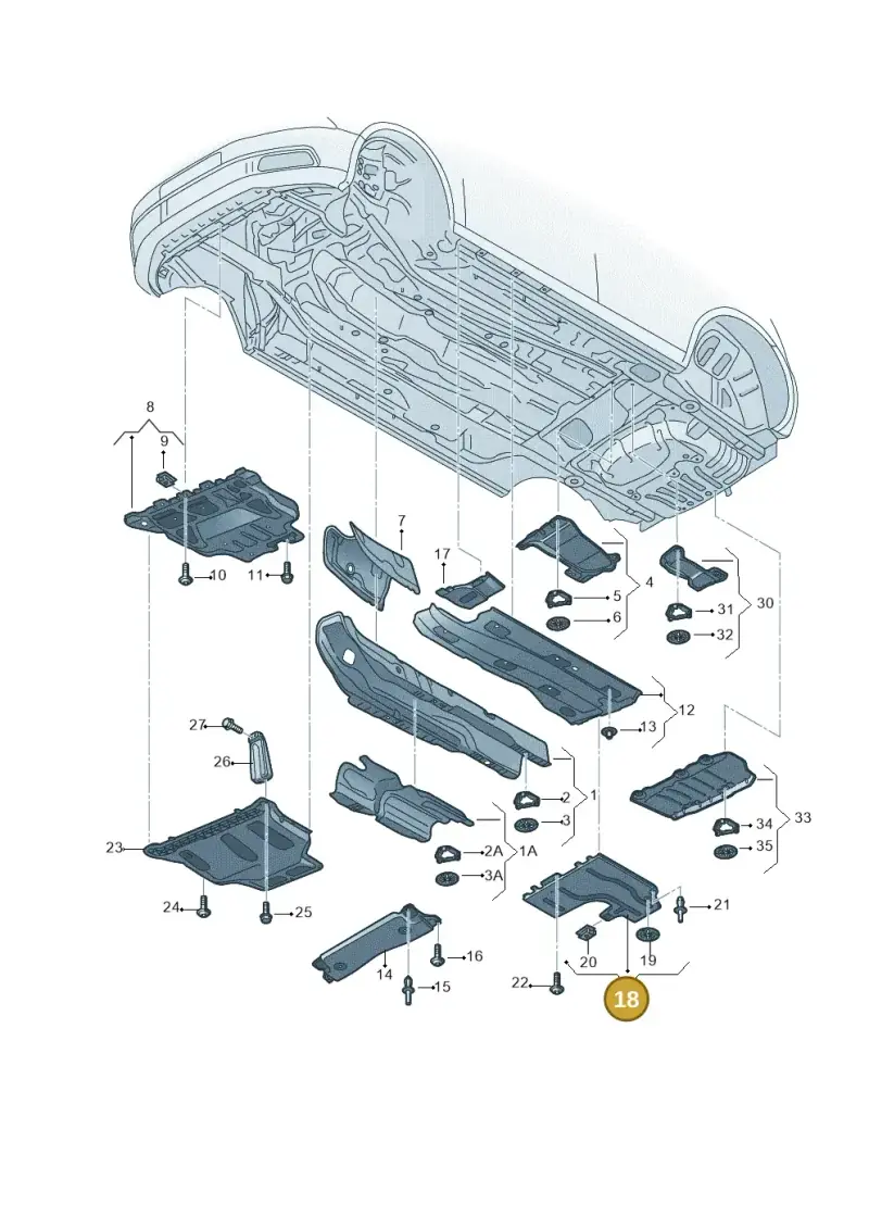 5Q0825206L — SEAT Leon ST Stylance (2012-2016) diagram 754825000, position 18