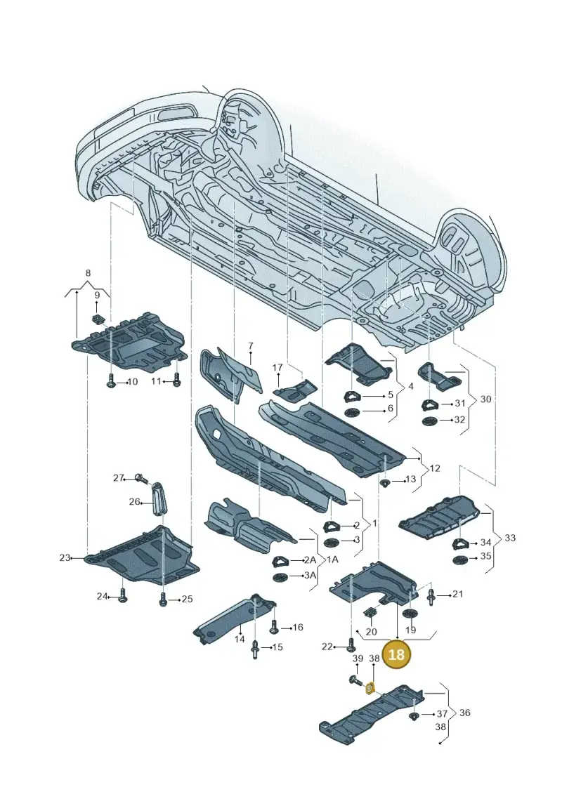 5Q0825206L — SEAT Leon ST Stylance (2016-2020) diagram 830825000, position 18
