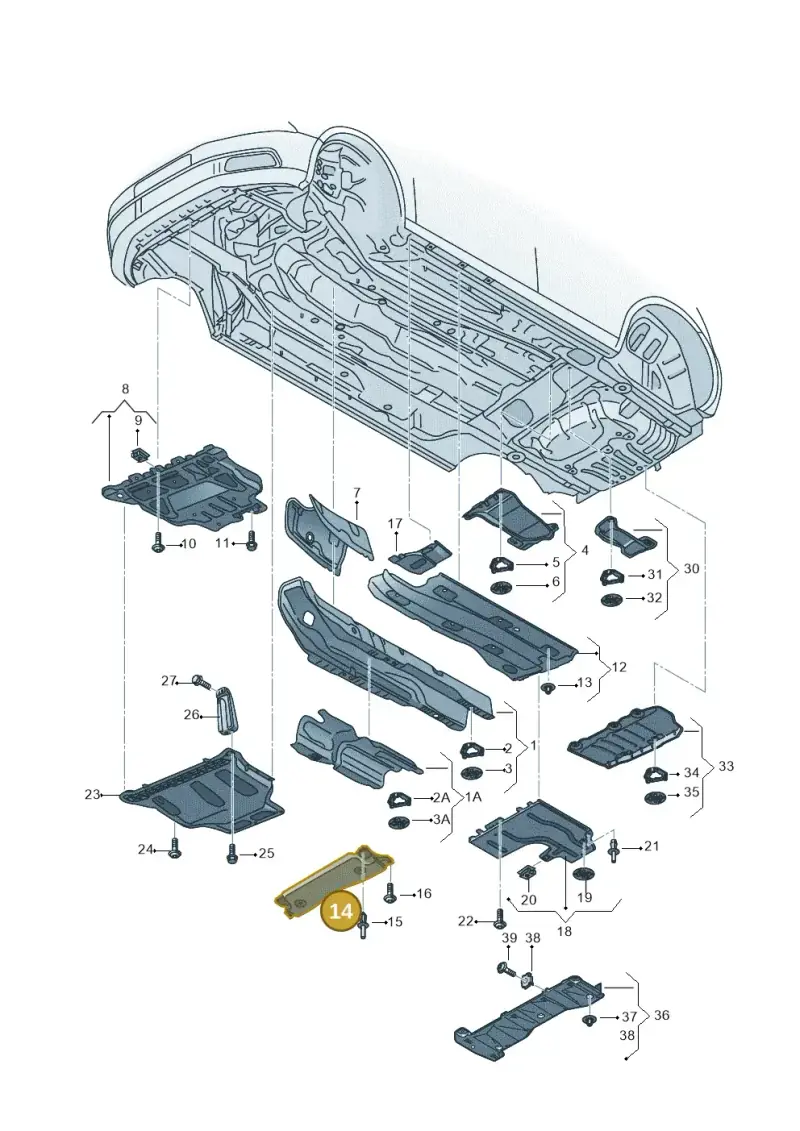5Q0825229C — SEAT Leon ST Stylance (2016-2020) diagram 830825000, position 14