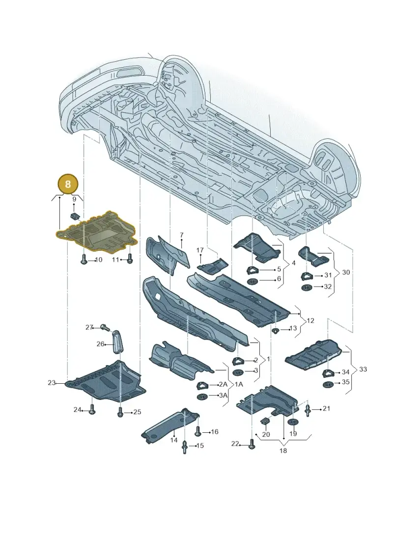5Q0825235C — SEAT Leon ST Stylance (2012-2016) diagram 754825000, position 8