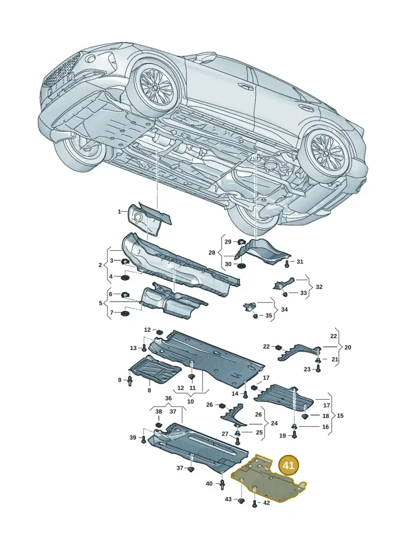 5Q0825505F — SEAT Formentor TSI CUPRA (2020-) diagram 5ff825010, position 41