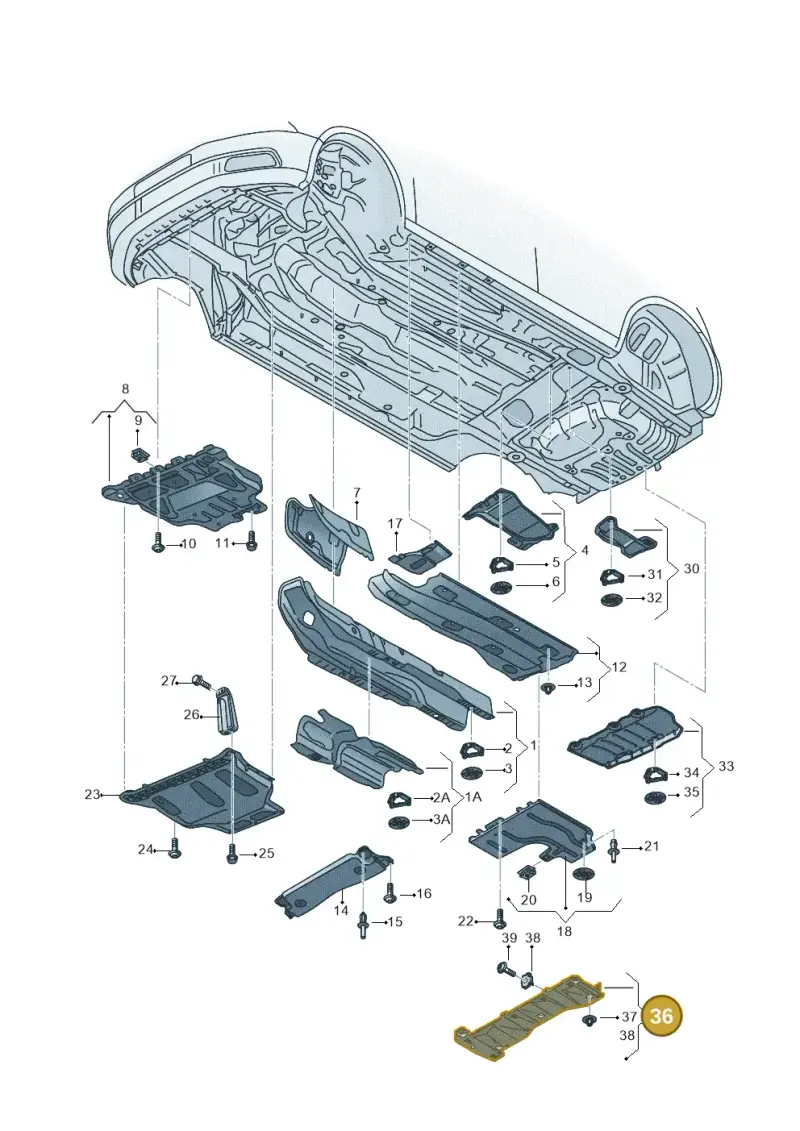 5Q0825519C — SEAT Leon ST Stylance (2016-2020) diagram 830825000, position 36