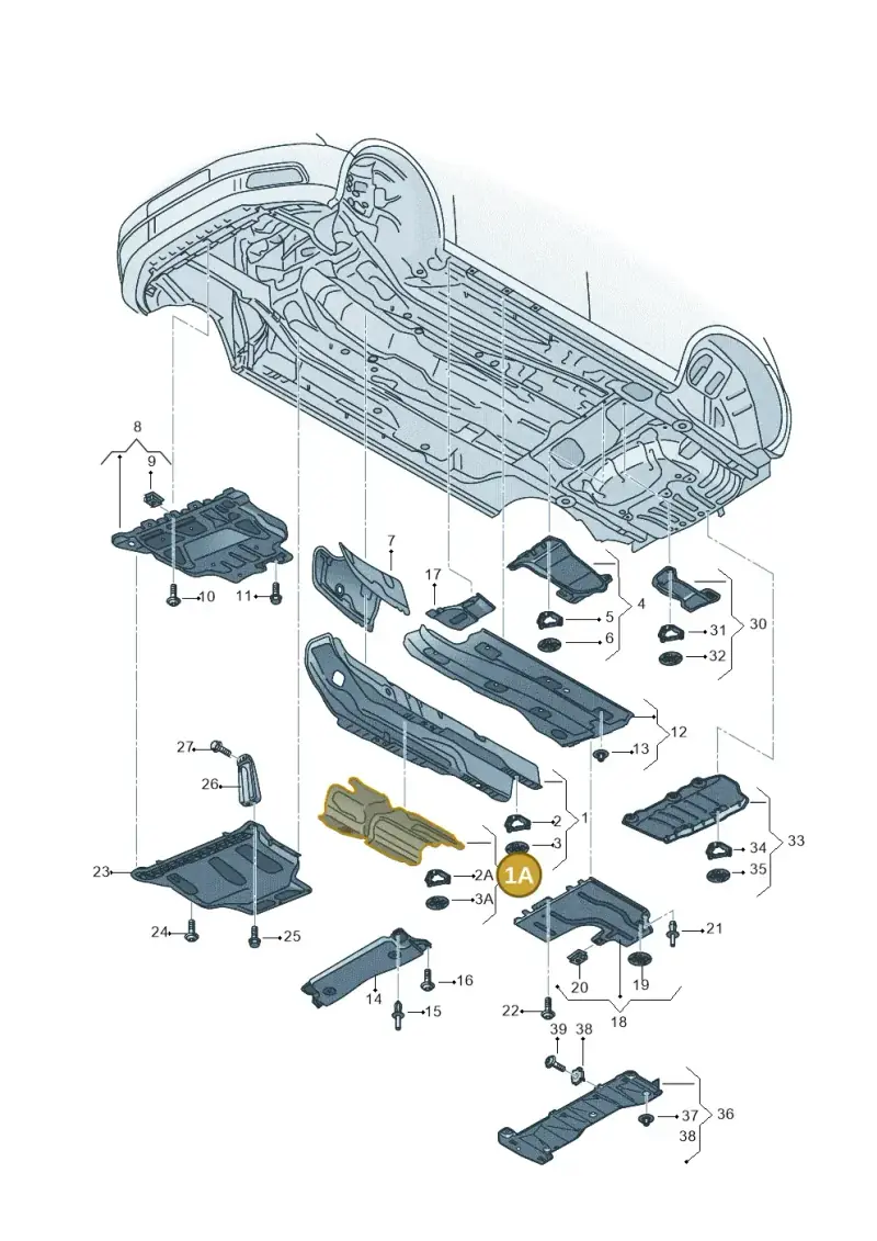 5Q0825613C — SEAT Leon ST Stylance (2016-2020) diagram 830825000, position 1A