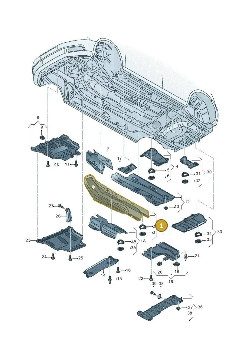 5Q0825661AF — SEAT Leon ST Stylance (2016-2020) diagram 830825000, position 1