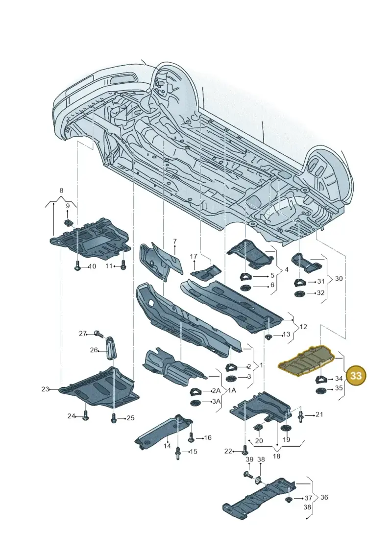 5Q0825701C — SEAT Leon ST Stylance (2016-2020) diagram 830825000, position 33