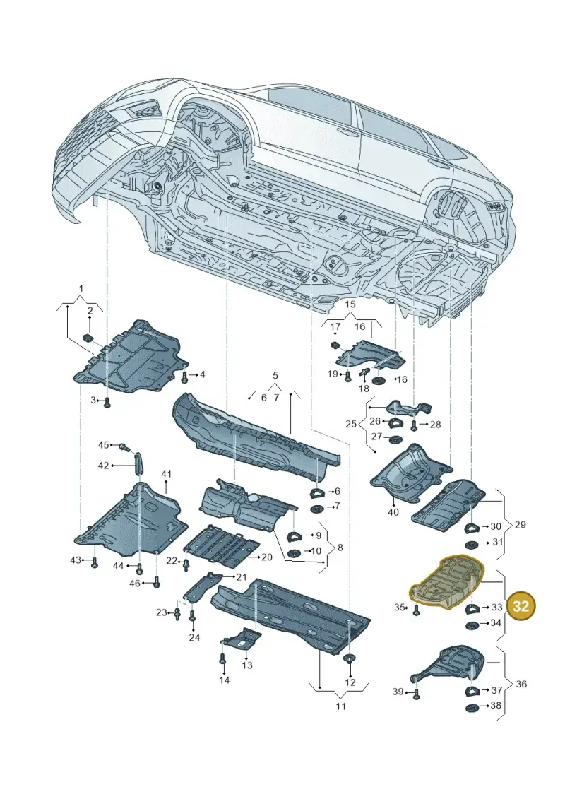 5Q0825701L — SEAT Ateca Style (2016-) diagram 893825000, position 32