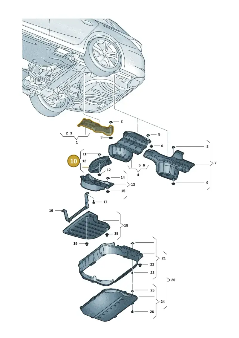 5Q0825710 — SEAT Leon style (2019-) diagram 5fn825020, position 10