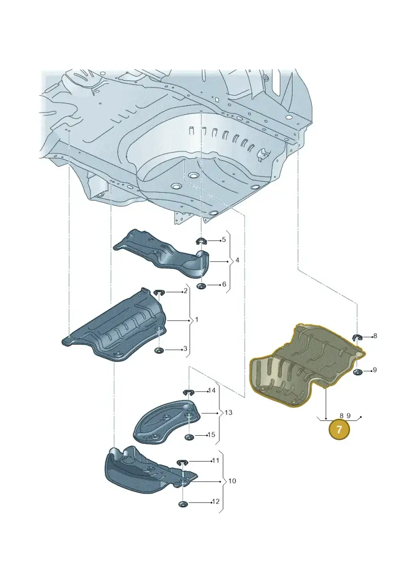 5Q0825711C — SEAT Leon ST Stylance (2016-2020) diagram 754825050, position 7