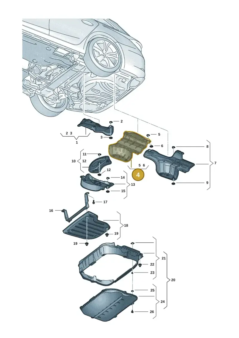 5Q0825711C — SEAT Leon style (2019-) diagram 5fn825020, position 4