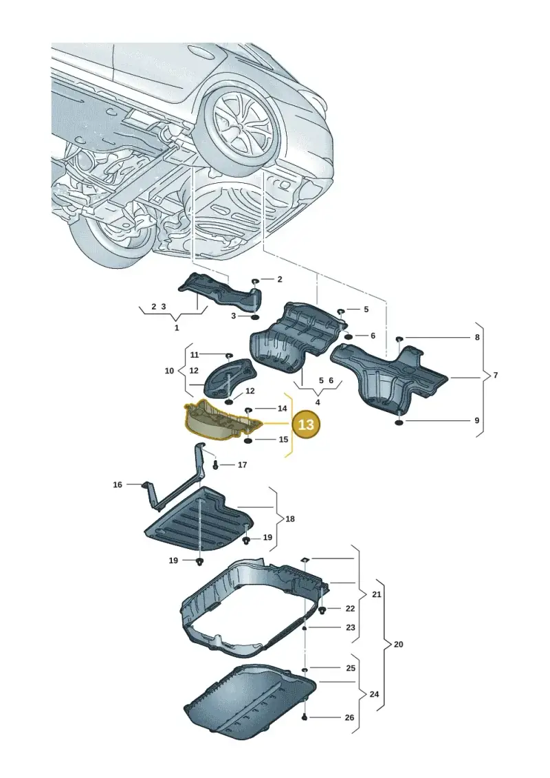 5Q0825712D — SEAT Leon style (2019-) diagram 5fn825020, position 13