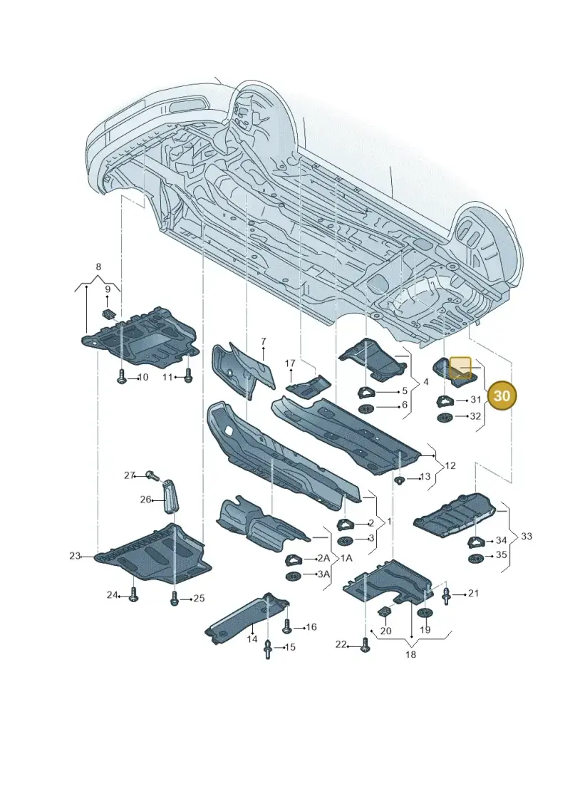 5Q0825721B — SEAT Leon ST Stylance (2012-2016) diagram 754825000, position 30