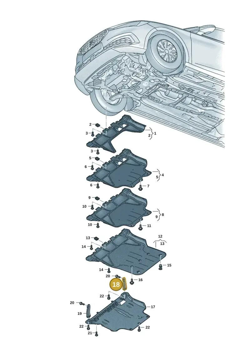 5Q0825921 — SEAT Formentor TSI CUPRA (2020-) diagram 5fn825000, position 18
