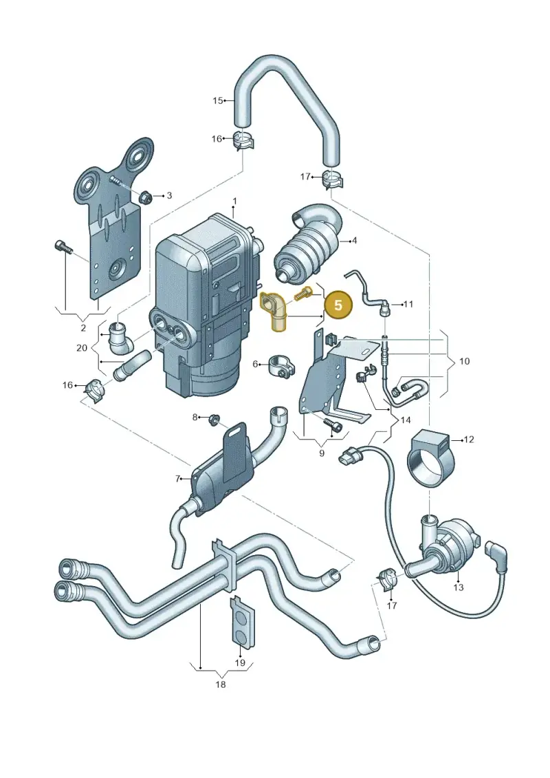 5Q0898061 — SEAT Formentor TSI CUPRA (2020-) diagram 746819700, position 5