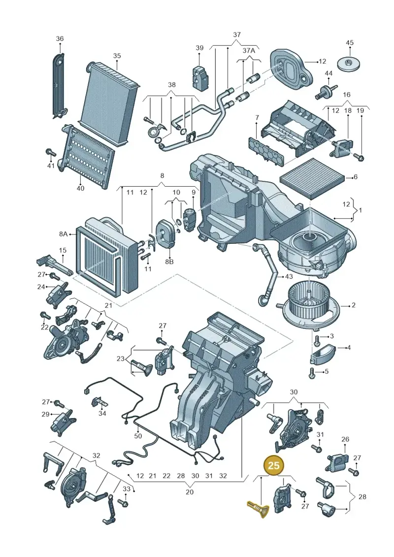 5Q0898511F — SEAT Formentor TSI CUPRA (2020-) diagram 793820200, position 25