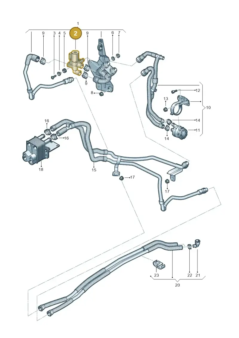 5Q0906457C — SEAT Leon style (2019-) diagram 746819950, position 2