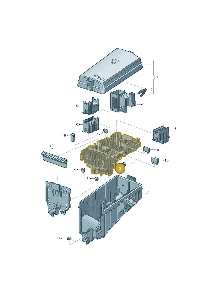5Q0937125D — SEAT Ateca Style (2016-) diagram 869937100, position 3