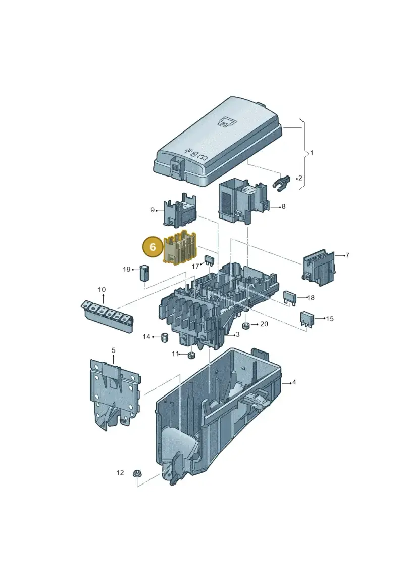 5Q0937507A — SEAT Ateca Style (2016-) diagram 869937100, position 6
