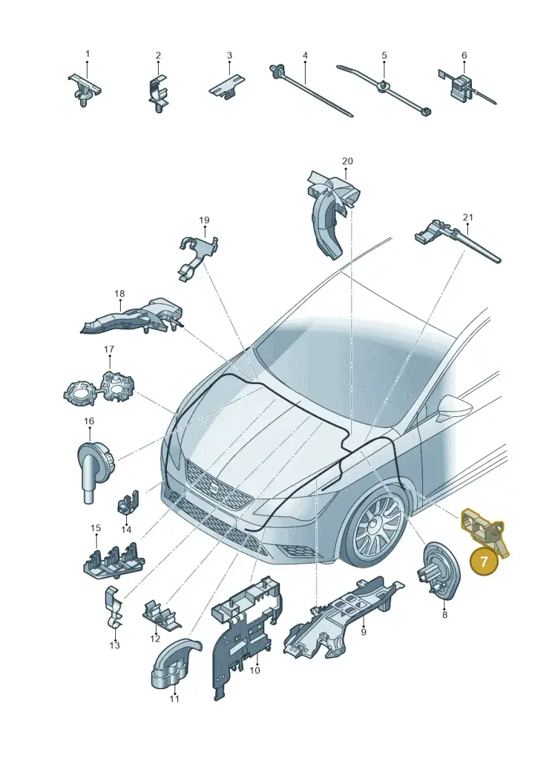 5Q0937545A — SEAT Leon ST Stylance (2016-2020) diagram 754971870, position 7