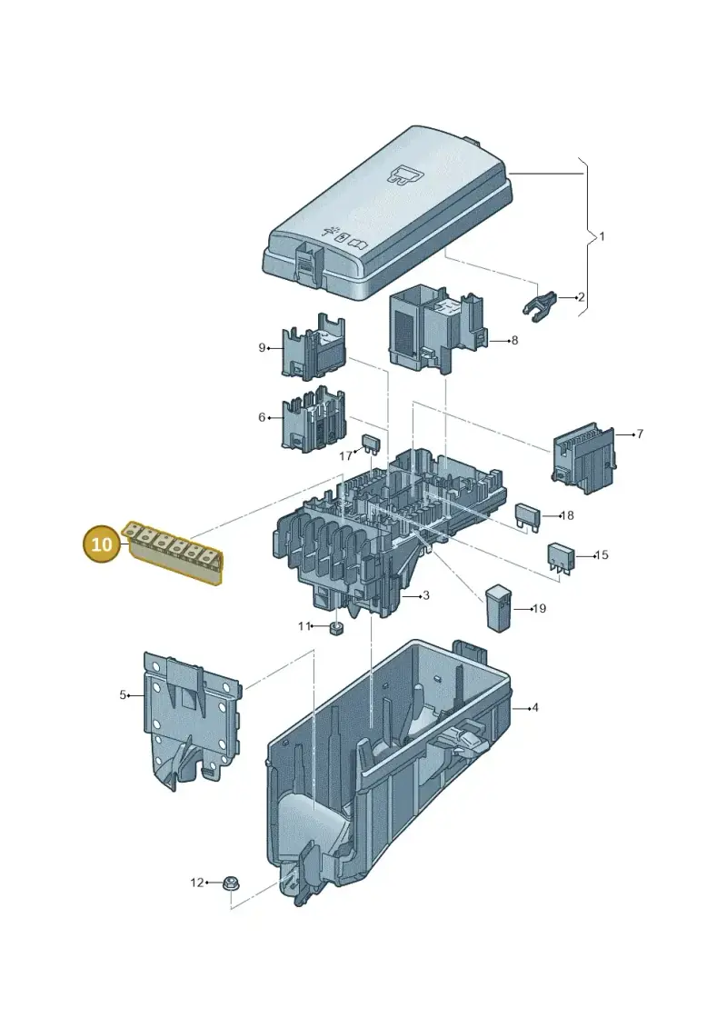 5Q0937629A — SEAT Leon ST Stylance (2016-2020) diagram 745937200, position 10