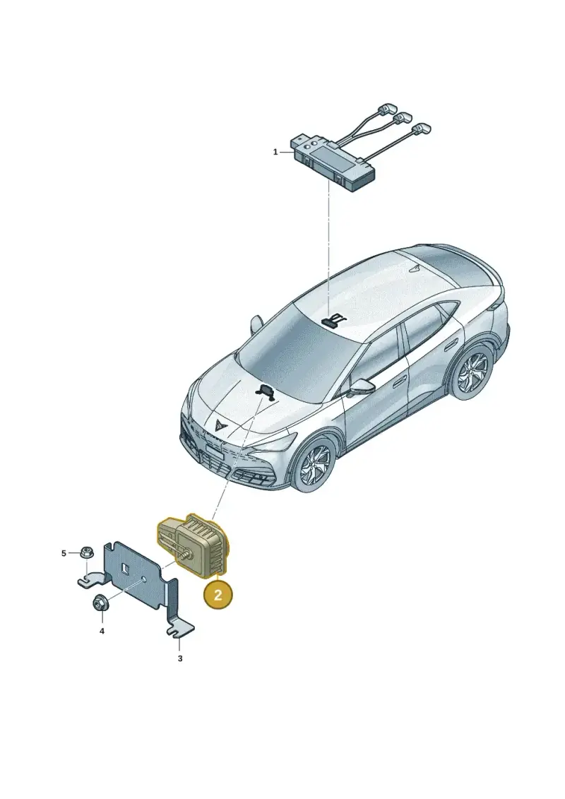 5Q0951605A — SEAT Tavascan Cupra (2023-) diagram 20h951020, position 2