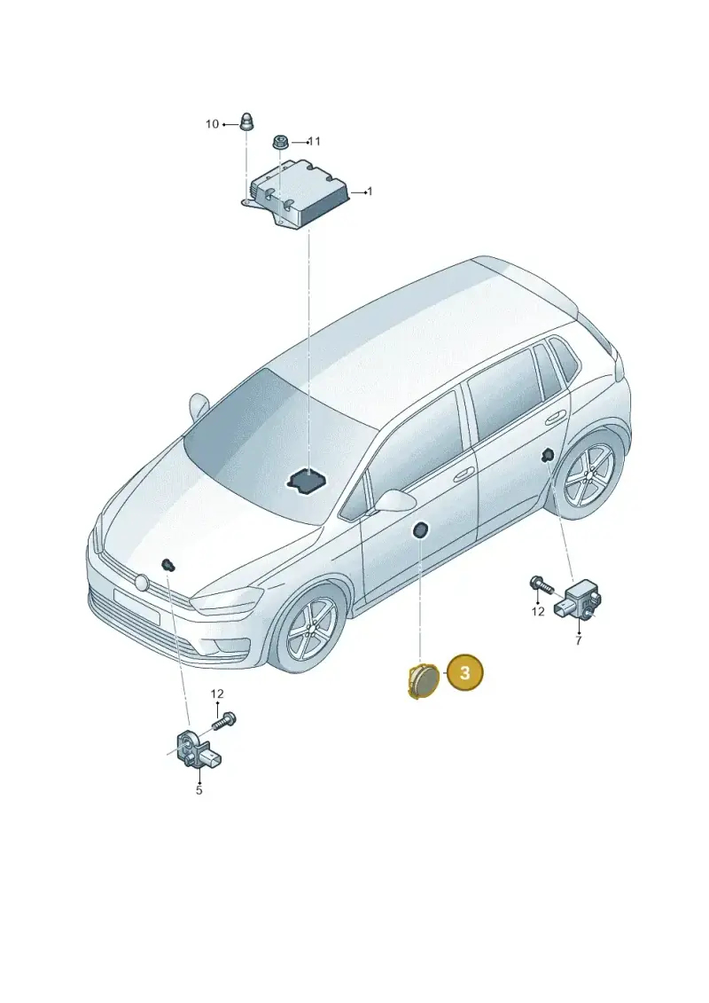 5Q0959354A — SEAT Tarraco FR (2018-2024) diagram 780959300, position 3