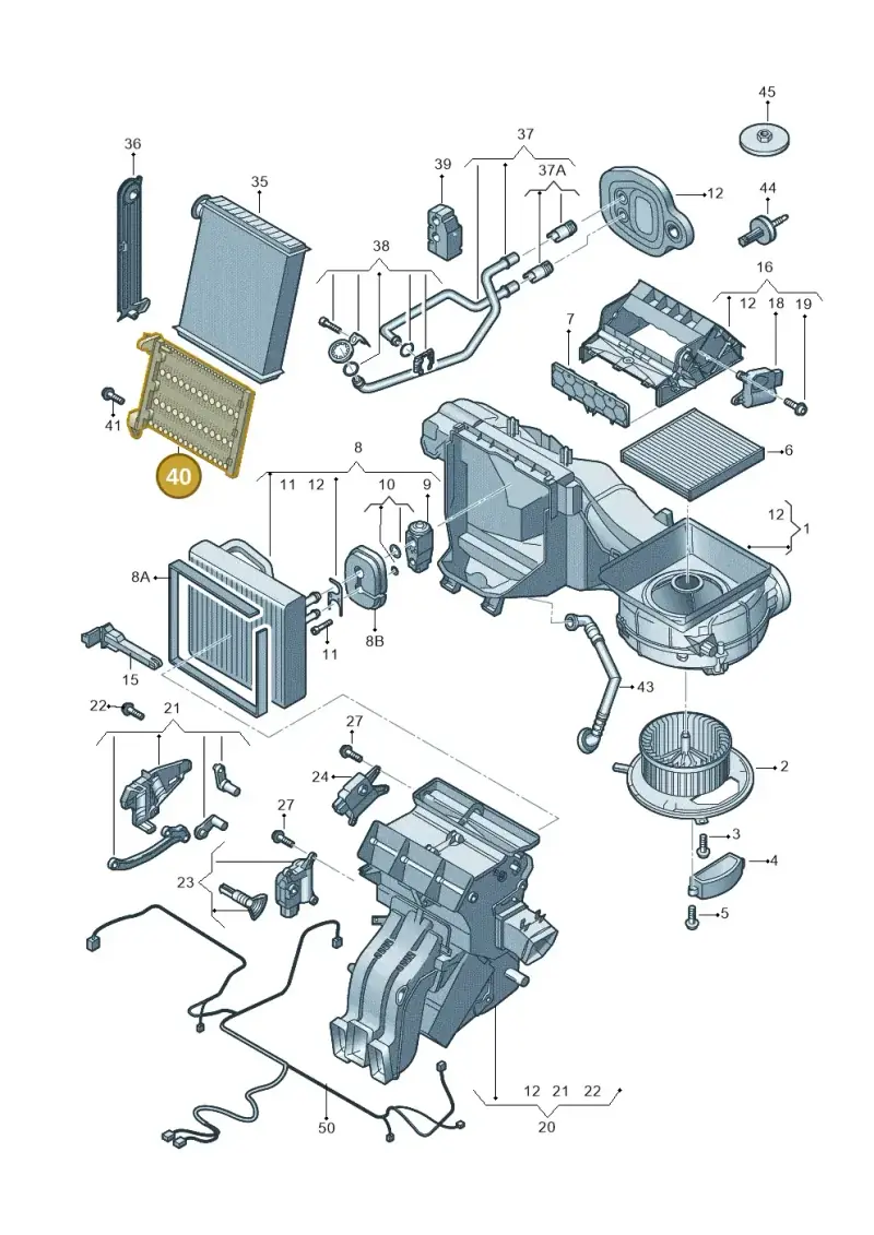 5Q0963235E — SEAT Formentor TSI CUPRA (2020-) diagram 827820100, position 40