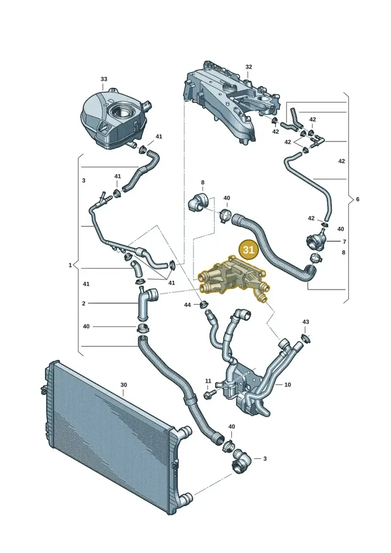 5Q0965561B — SEAT Formentor TSI CUPRA (2020-) diagram 793121111, position 31