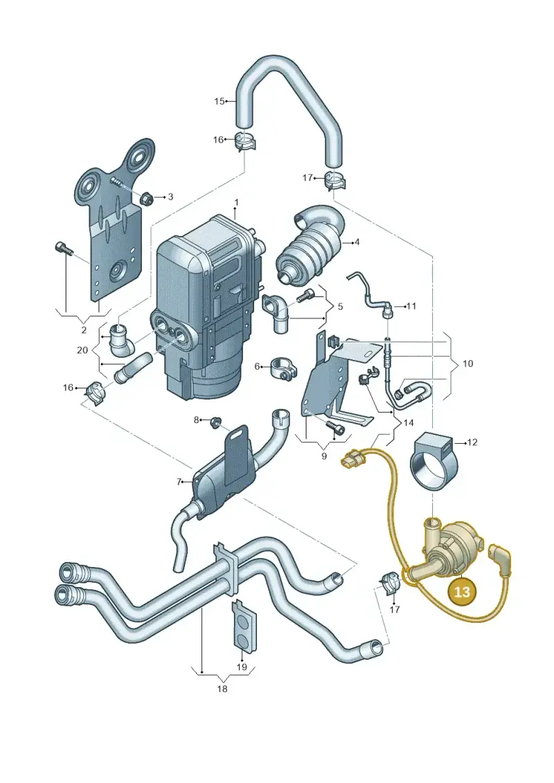 5Q0965561E — SEAT Formentor TSI CUPRA (2020-) diagram 746819700, position 13