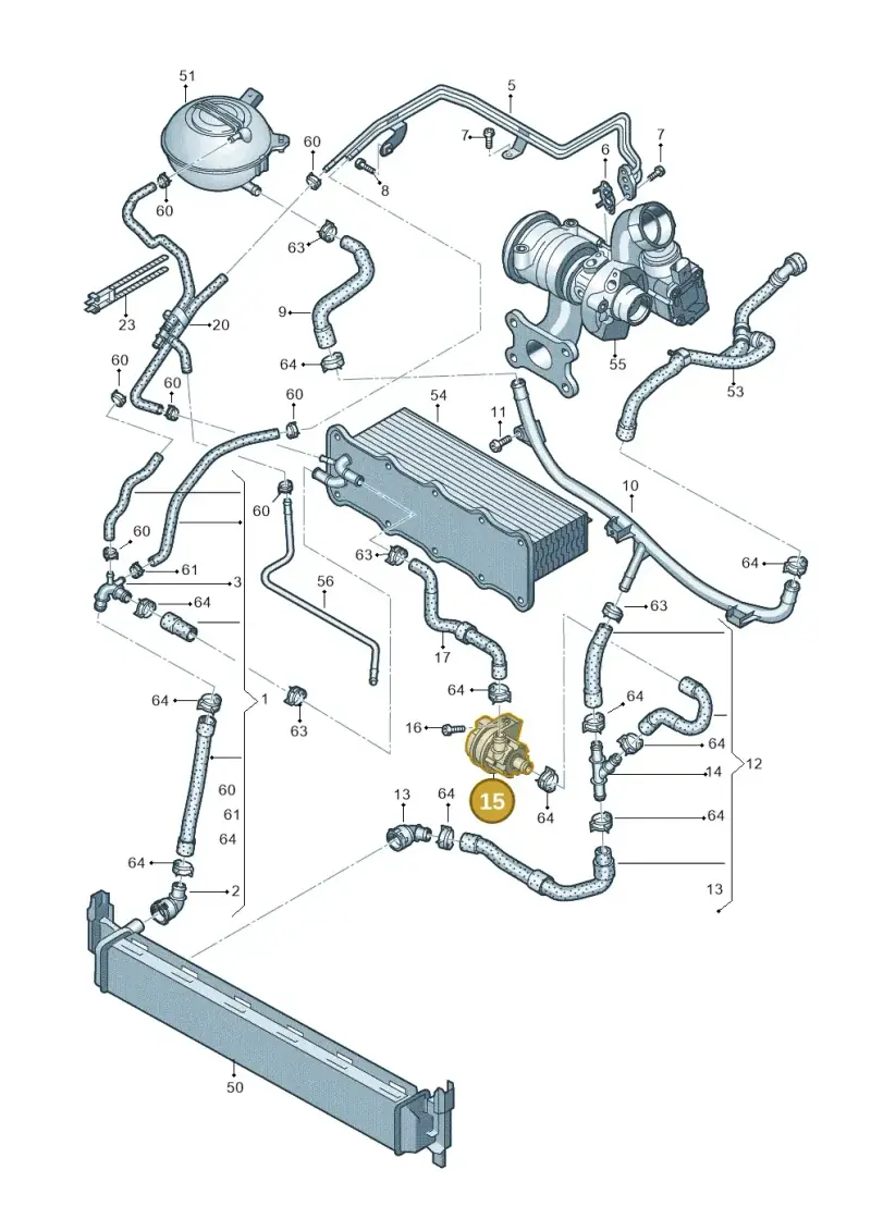 5Q0965567N — SEAT Leon ST Stylance (2016-2020) diagram 780121120, position 15