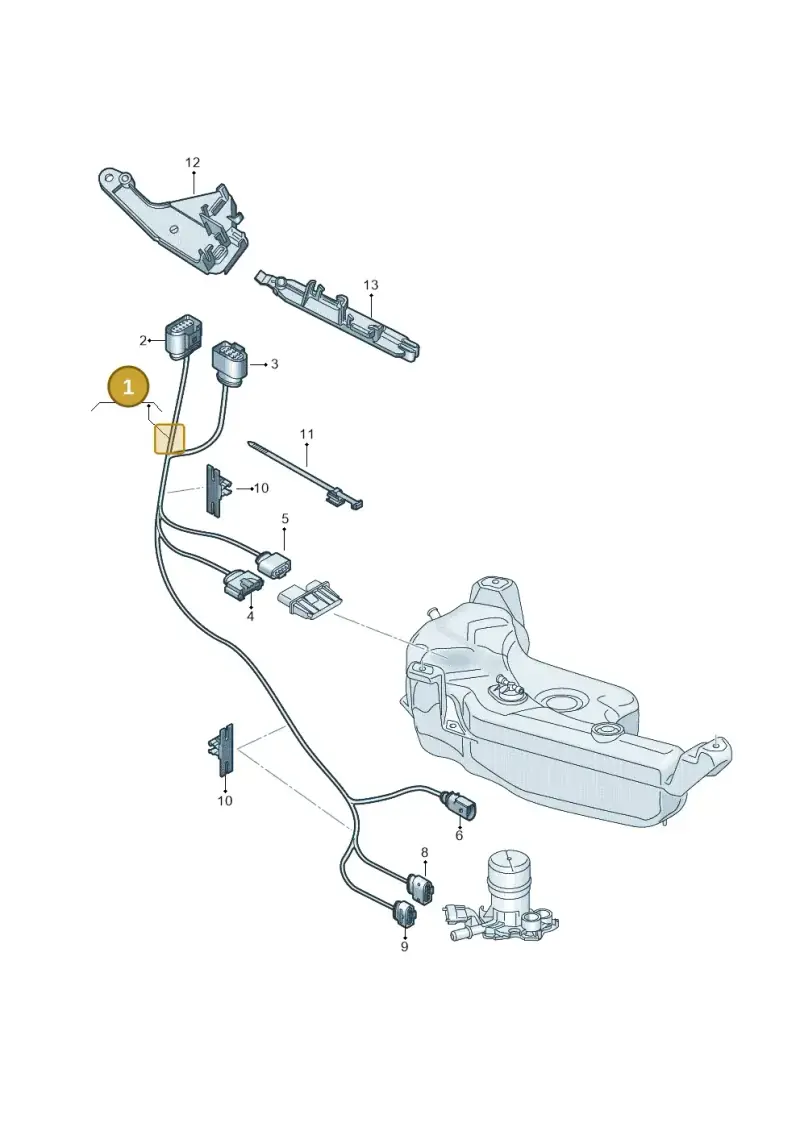 5Q0971404 — SEAT Formentor TSI CUPRA (2020-) diagram 813971075, position 1