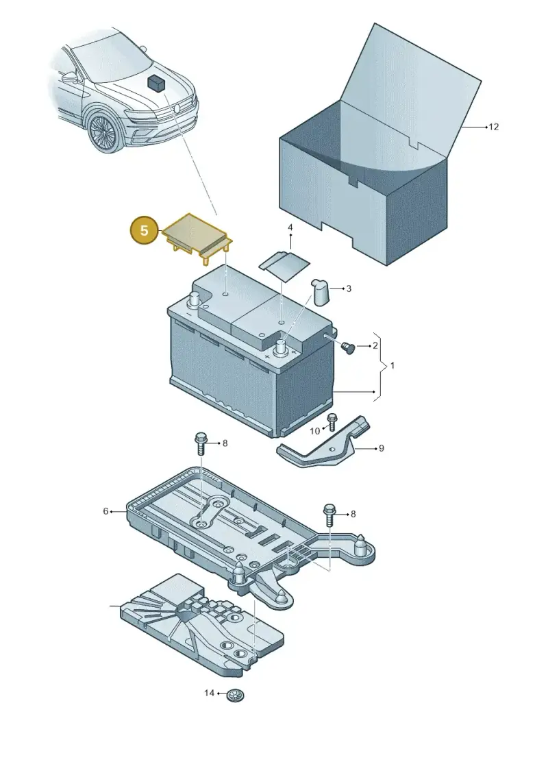 5Q0971813 — SEAT Tarraco FR (2018-2024) diagram 884915000, position 5