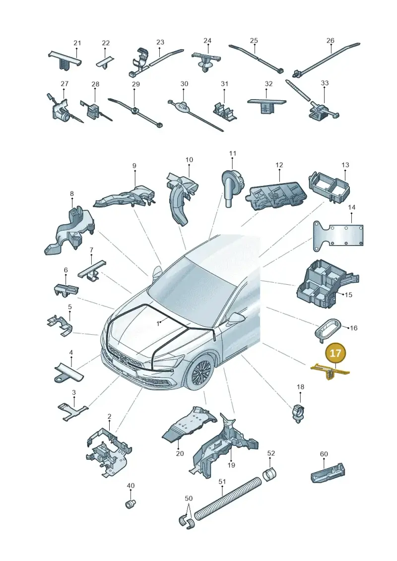 5Q0971843 — SEAT Formentor TSI CUPRA (2020-) diagram 5fn971081, position 17