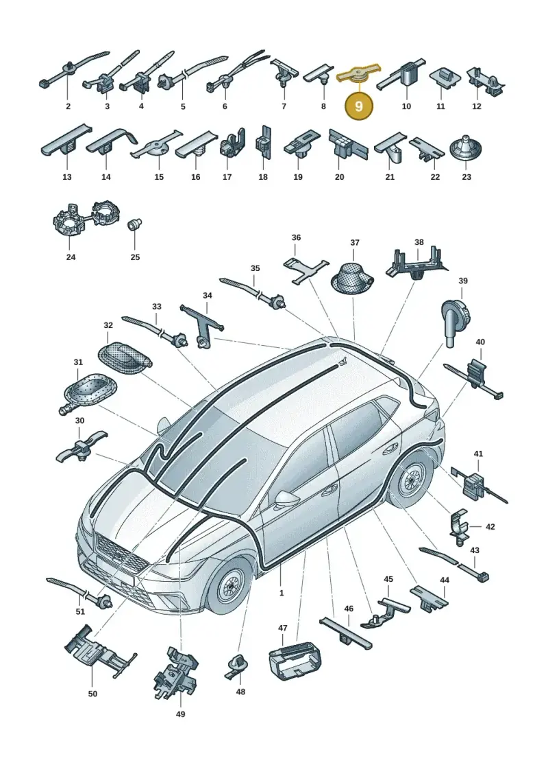 5Q0971848A — SEAT Arona FR (2017-) diagram 835971081, position 9
