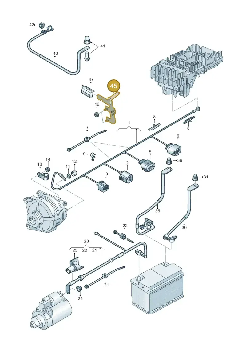 5Q0971858A — SEAT Tarraco FR (2018-2024) diagram 884971010, position 45