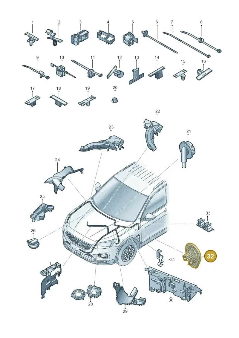 5Q0971915C — SEAT Tarraco FR (2018-2024) diagram 591971079, position 32