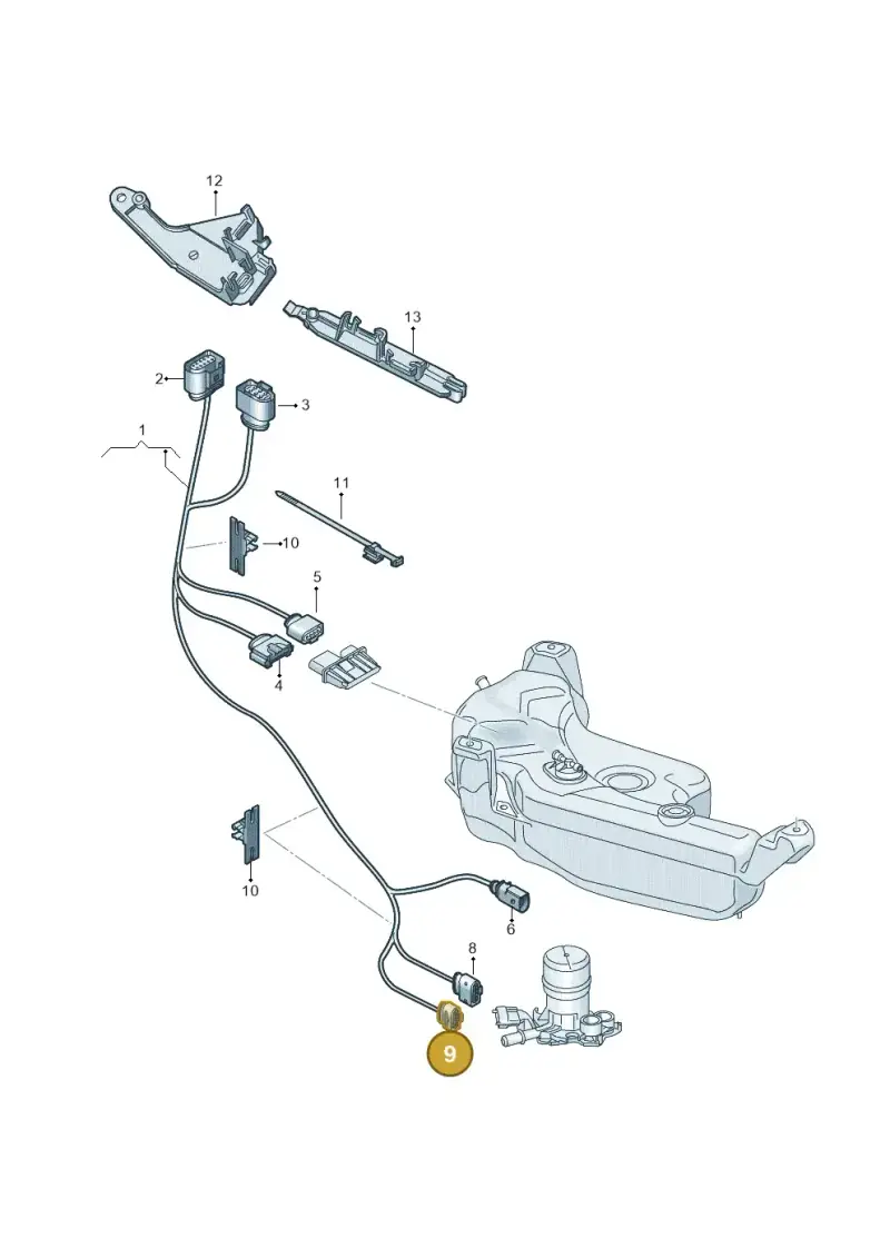5Q0971994 — SEAT Formentor TSI CUPRA (2020-) diagram 813971075, position 9